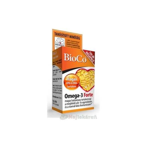 BioCo Omega-3 Forte MEGAPACK, 100 ks