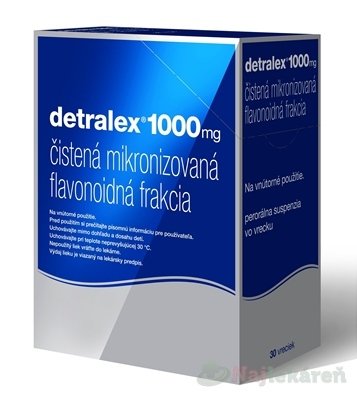 E-shop DETRALEX 1000 mg ťažké, boľavé, opuchnuté nohy 30 vreciek