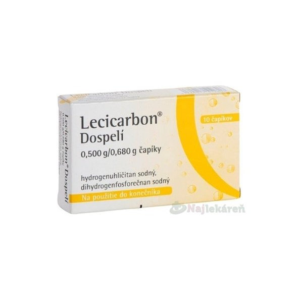 Lecicarbon Dospelí na liečbu zápchy 10 čapíkov