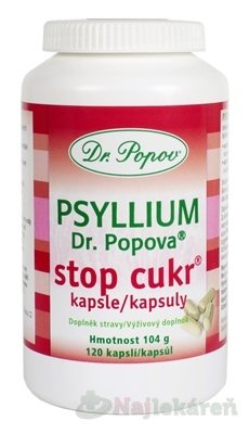 E-shop DR. POPOV PSYLLIUM STOP CUKOR 120 ks