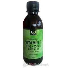 Zdravý svet Lipozomálny VITAMÍN C+D3+Zn+Se 200ml