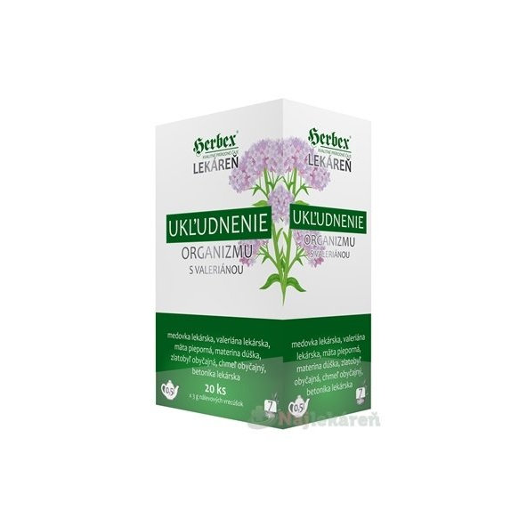 HERBEX Lekáreň UKĽUDNENIE organizmu s Valeriánou, 20x3g
