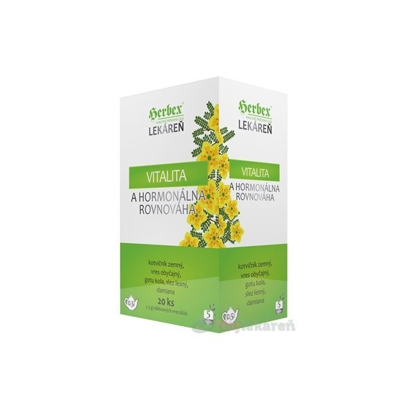 HERBEX Lekáreň VITALITA a hormonálna rovnováha, bylinný čaj 20x3g