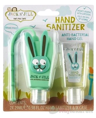 E-shop JACK N´JILL Antibakteriálny gél na ruky pre deti s puzdrom ZAJKO 2x29ml