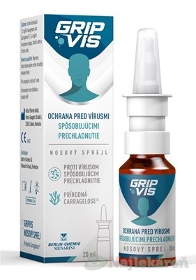 E-shop GripVis 1,6 mg/ml zvlhčujúci nosový sprej 20 ml