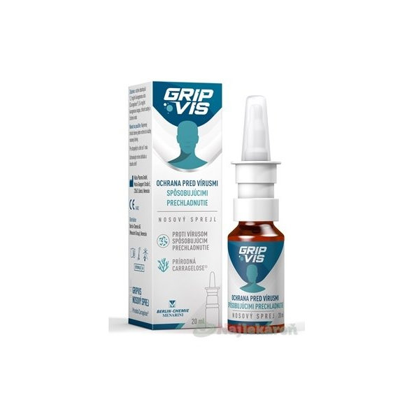 GripVis 1,6 mg/ml zvlhčujúci nosový sprej 20 ml