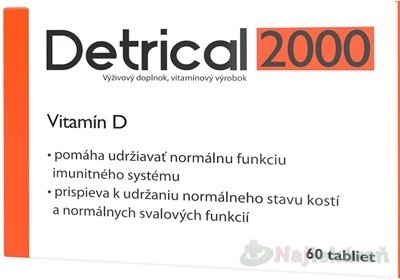 E-shop Detrical 2000 Vitamín D, 60 ks