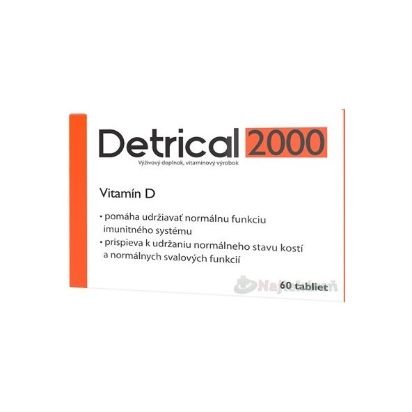 Detrical 2000 Vitamín D, 60 ks