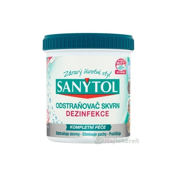 SANYTOL DEZINFEKCIA ODSTRAŇOVAČ ŠKVŔN 450g