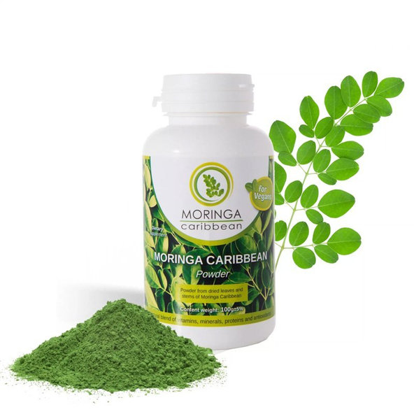Moringa Caribbean, prášok 100g