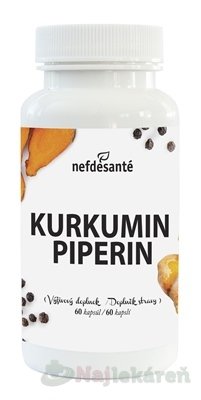 E-shop nefdesanté KURKUMIN PIPERIN, 60 ks