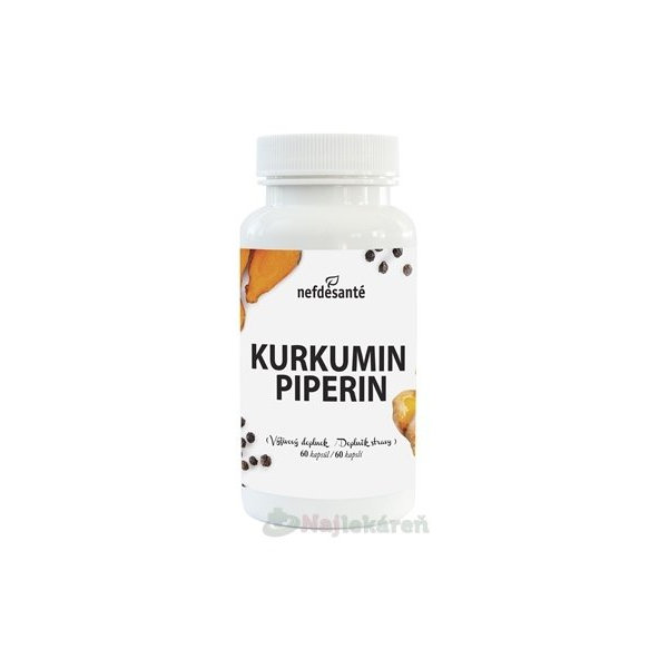 nefdesanté KURKUMIN PIPERIN, 60 ks