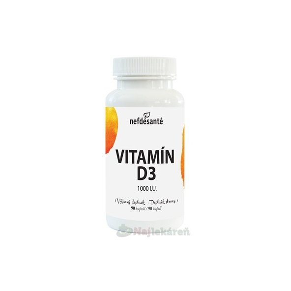 nefdesanté VITAMÍN D3 1000 I.U., 90 ks