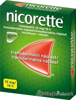 E-shop Nicorette invisipatch 15mg/16h náplasti proti fajčeniu 7ks