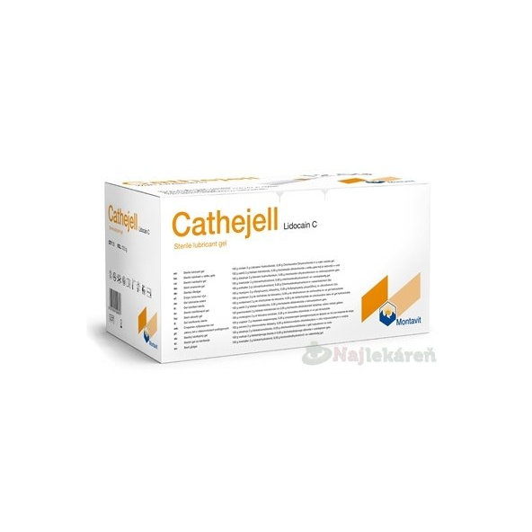 CATHEJELL LIDOCAIN C gel urt (lidokaínová instilácia 12,5g) 25ks