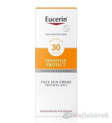 E-shop Eucerin SUN SENSITIVE PROTECT SPF 30 krém na tvár 50ml