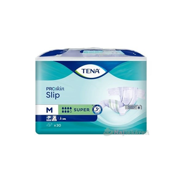 TENA SLIP SUPER MEDIUM  plienkové nohavičky 30ks