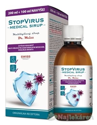 E-shop Dr. Weiss STOPVIRUS Medical sirup na prechladnutie 300 ml