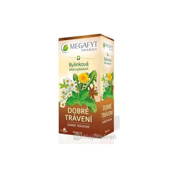MEGAFYT Bylinková lekáreň DOBRÉ TRÁVENIE, 20x1,5g