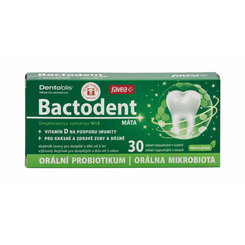 favea Bactodent s vitamínom D mätová príchuť 30 žuvacích tabliet
