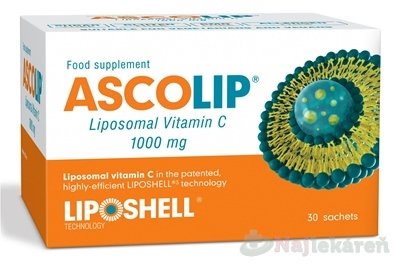 E-shop ASCOLIP Liposomal Vitamin C 1000 mg 1x30ks