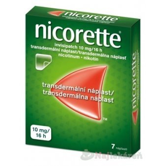E-shop Nicorette invisipatch 10mg/16h náplasti proti fajčeniu 7ks