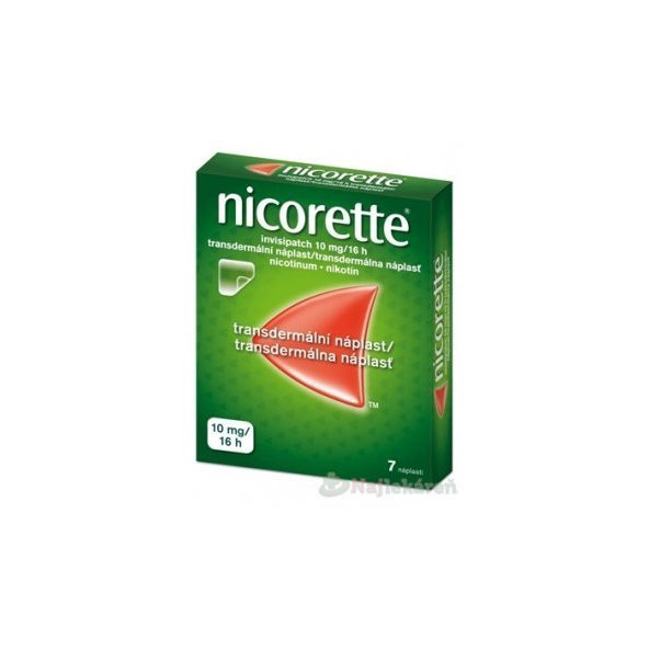 Nicorette invisipatch 10mg/16h náplasti proti fajčeniu 7ks