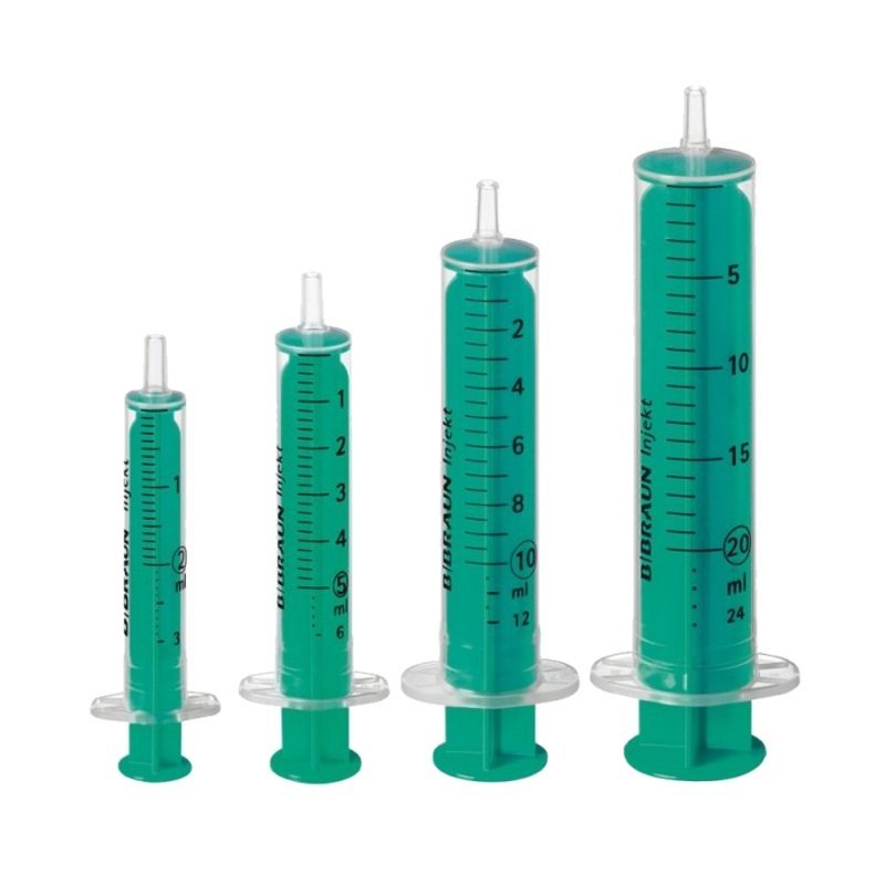 B. Braun Injekt Střík. 2-díl.20 ml LE zel. 100