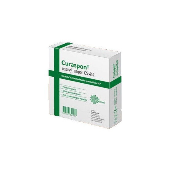 Curaspon nosový tampón CS-452 (50x10x10 mm) 2ks