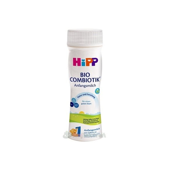 HiPP 1 BIO Combiotik® Počiatočná tekutá mliečna dojčenská výživa od narodenia, 200 ml