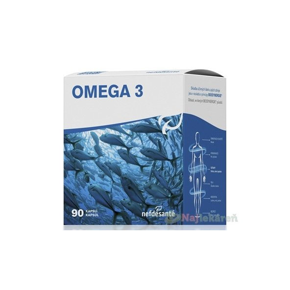 nefdesanté OMEGA 3 výživový doplnok, 90ks