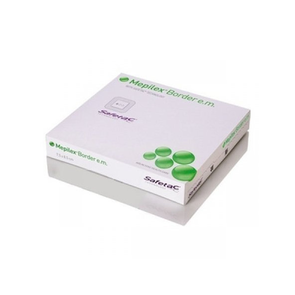 Mepilex Border E.M. 12,5x12,5cm samolepiaci penový obväz s mäkkým silikónom10ks