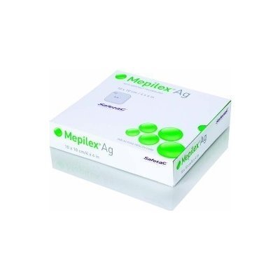 Mepilex Ag 10x21cm,mäkký silikónový bakteriostatický obväz na rany 5ks