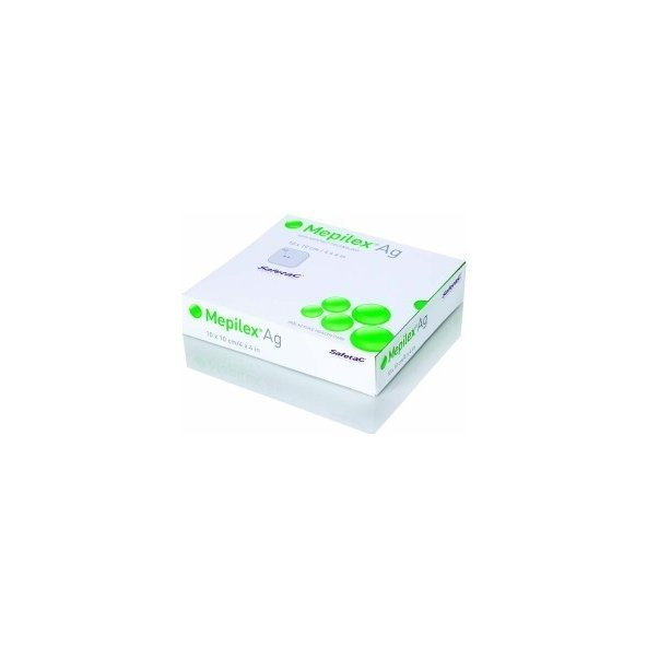 Mepilex Ag 10x21cm,mäkký silikónový bakteriostatický obväz na rany 5ks