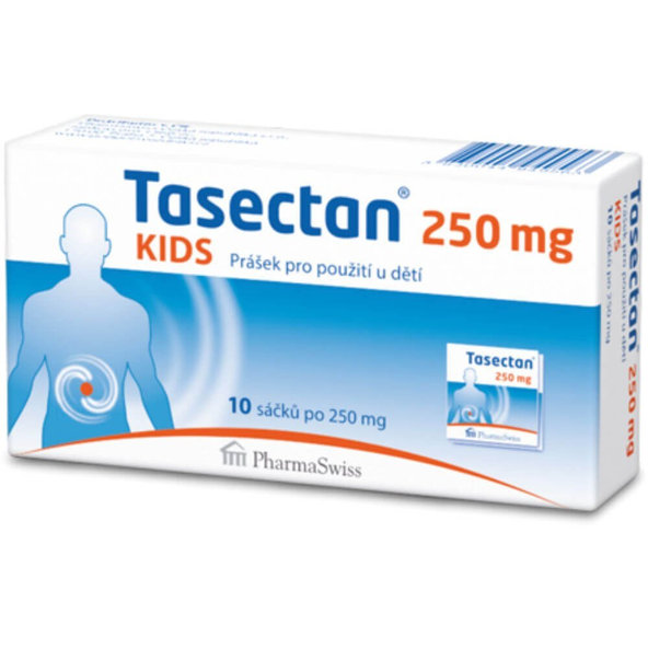 Tasectan KIDS 250 mg prevencia a liečba hnačky 10 vreciek