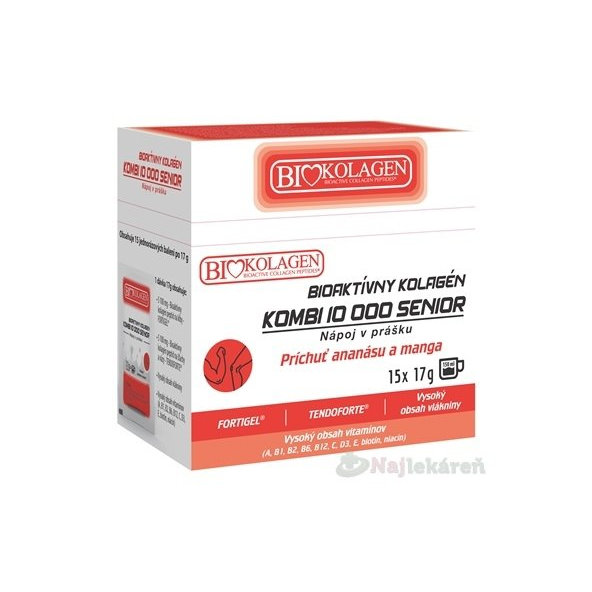 asp BIOAKTÍVNY KOLAGEN KOMBI SENIOR 17g 15 vreciek