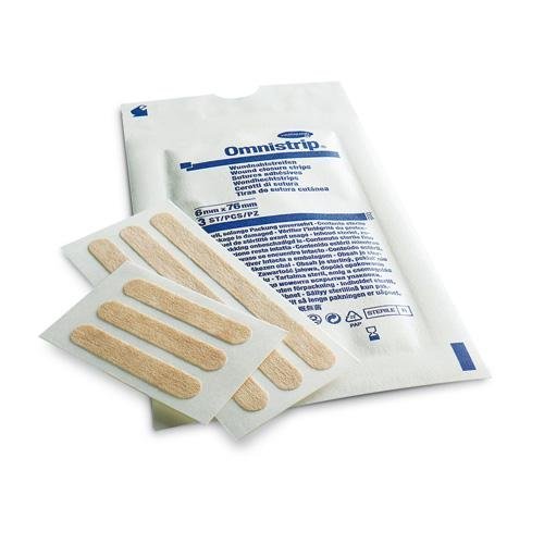 Omnistrip hypoalergénne prúžky na stiahnutie rany 3 x 76 mm 50 x 5 ks 250 ks