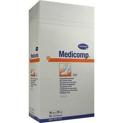 MEDICOMP kompres z netkaného textilu sterilný 10x20cm 50ks