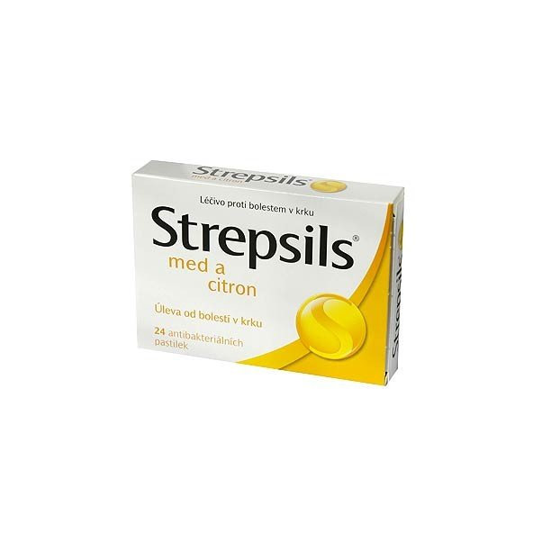 Strepsils Med a Citrón na bolesť hrdla 24 pastiliek