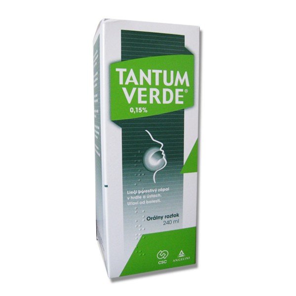 E-shop Tantum Verde orálny roztok kloktadlo na vyplachovanie ústnej dutiny 240 ml