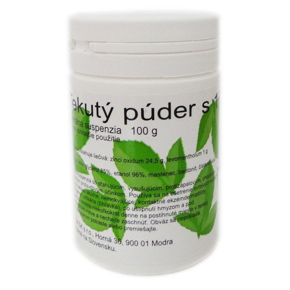Tekutý púder s 1% mentolu 100g