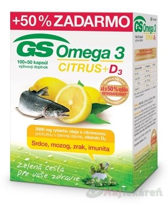 E-shop GS Omega 3 CITRUS + D3