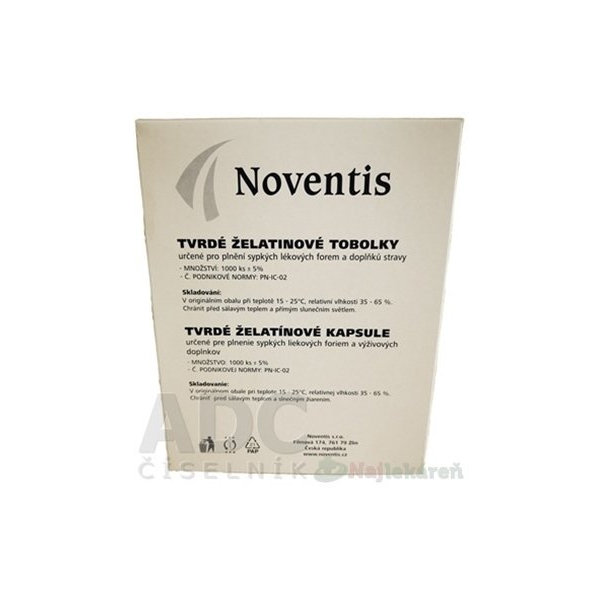 Noventis želatínové kapsuly veľkosť 1 tmavomodrá/biela 1000ks