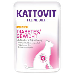 Kapsička Kattovit Diabetes/Gewicht kura 85g