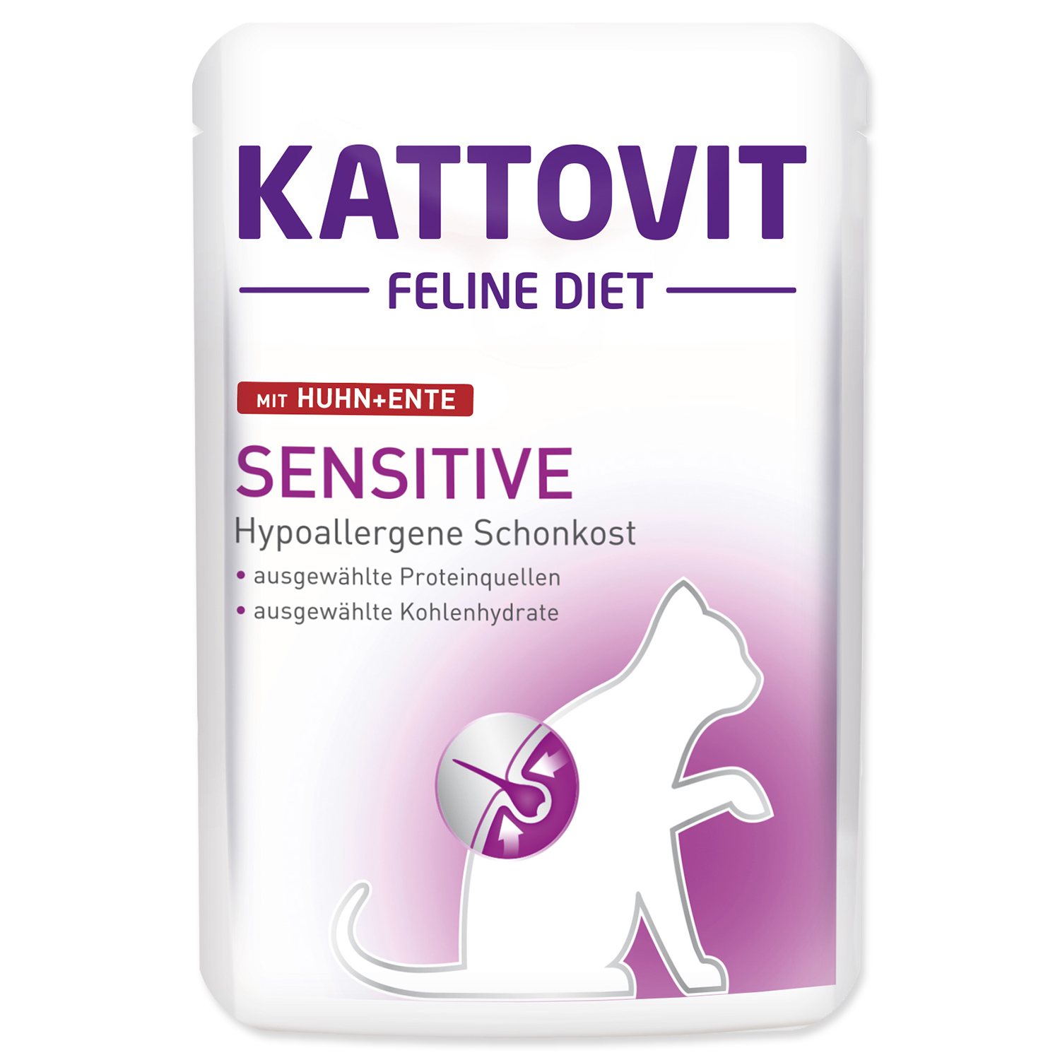 Kapsička Kattovit sensitive kura a kačka 85g