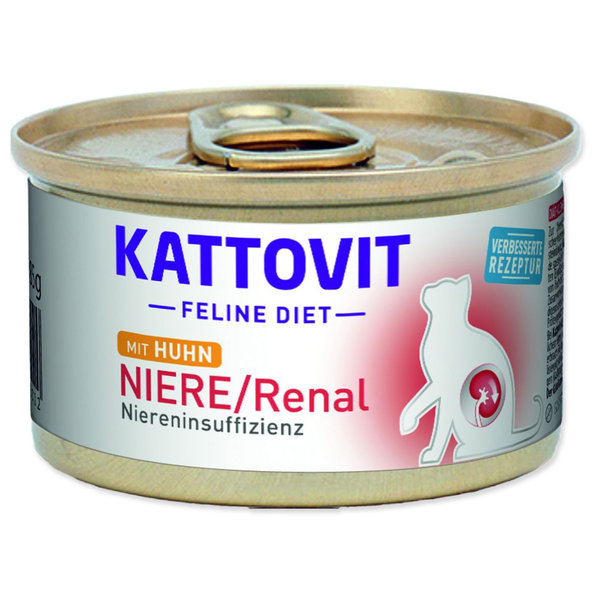 Kattovit Niere/Renal konzerva z kuracieho mäsa 12 x 85 g