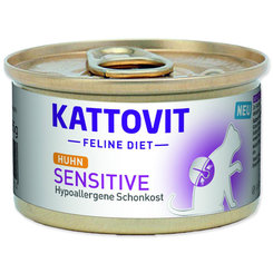 Kattovit Sensitive kuracia konzerva pre mačky 12x85g
