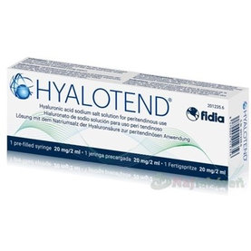 HYALOTEND viskoelastický roztok s kyselinou hyalurónovou pri liečbe bolesti 2 ml