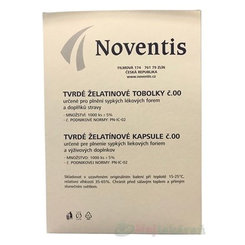 Noventis želatinové kapsuly veľkosť 00 biela 1000ks