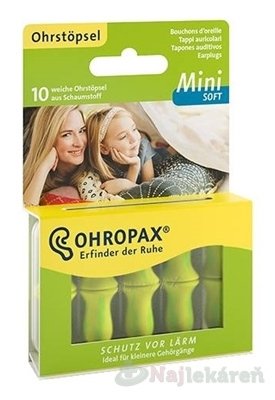E-shop OHROPAX Mini SOFT Ušné vložky, 10ks